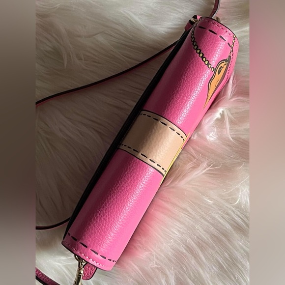 CH181 - Coach Anna Foldover Clutch Crossbody with Trompe L'oeil Print - Picture 7 of 12